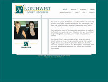 Tablet Screenshot of northwestcourtreporters.com
